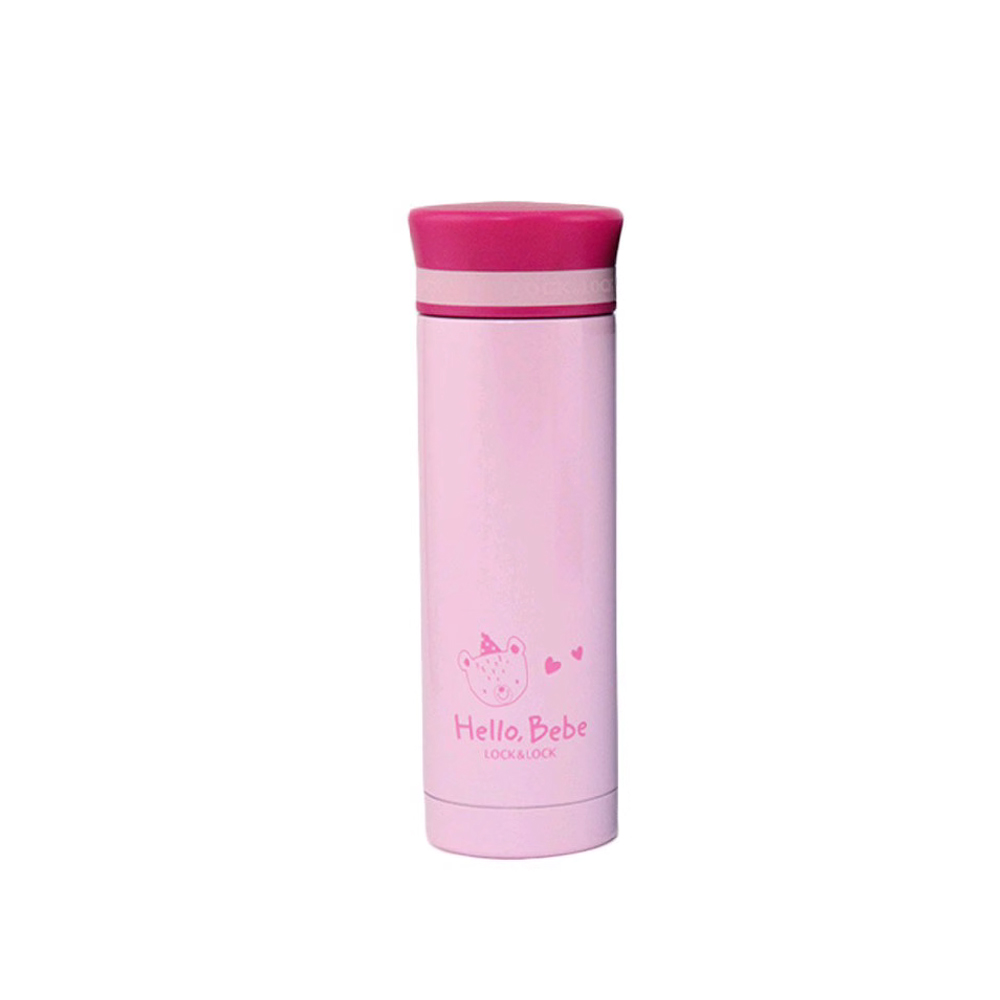 Bình Giữ Nhiệt Hello Bebe Love 300ml - Màu Hồng - LocknLock - HBB314